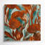 "Abstract Florals", art mural sur toile brune-827829354