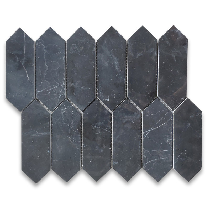 12" x 9" Marble Grid Mosaic Wall & Floor Tile