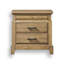 Table de chevet en bois à 2 tiroirs 28 po avec plateau coulissant Caramel Farmhouse-133719931
