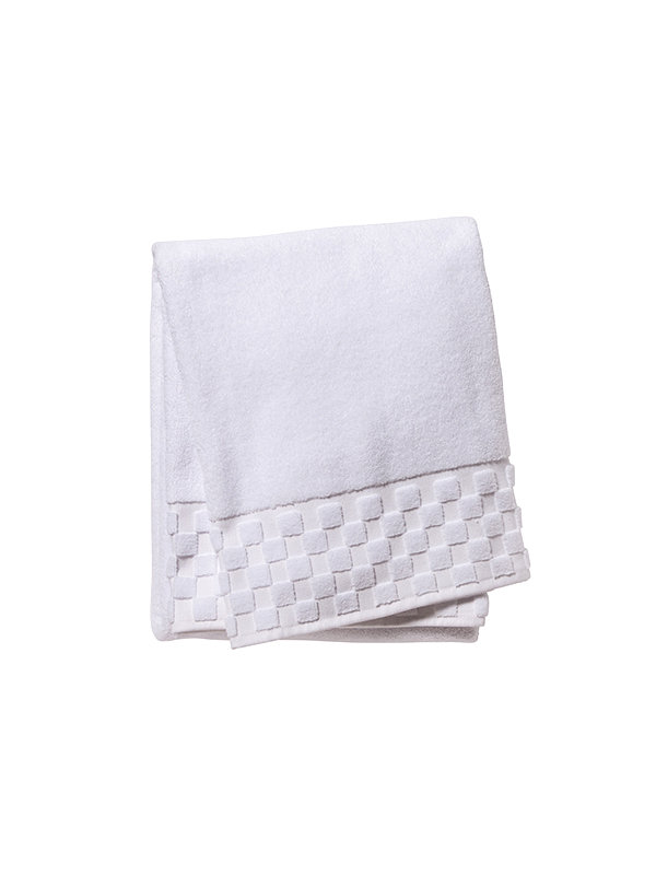 Plush Bath Towel, White