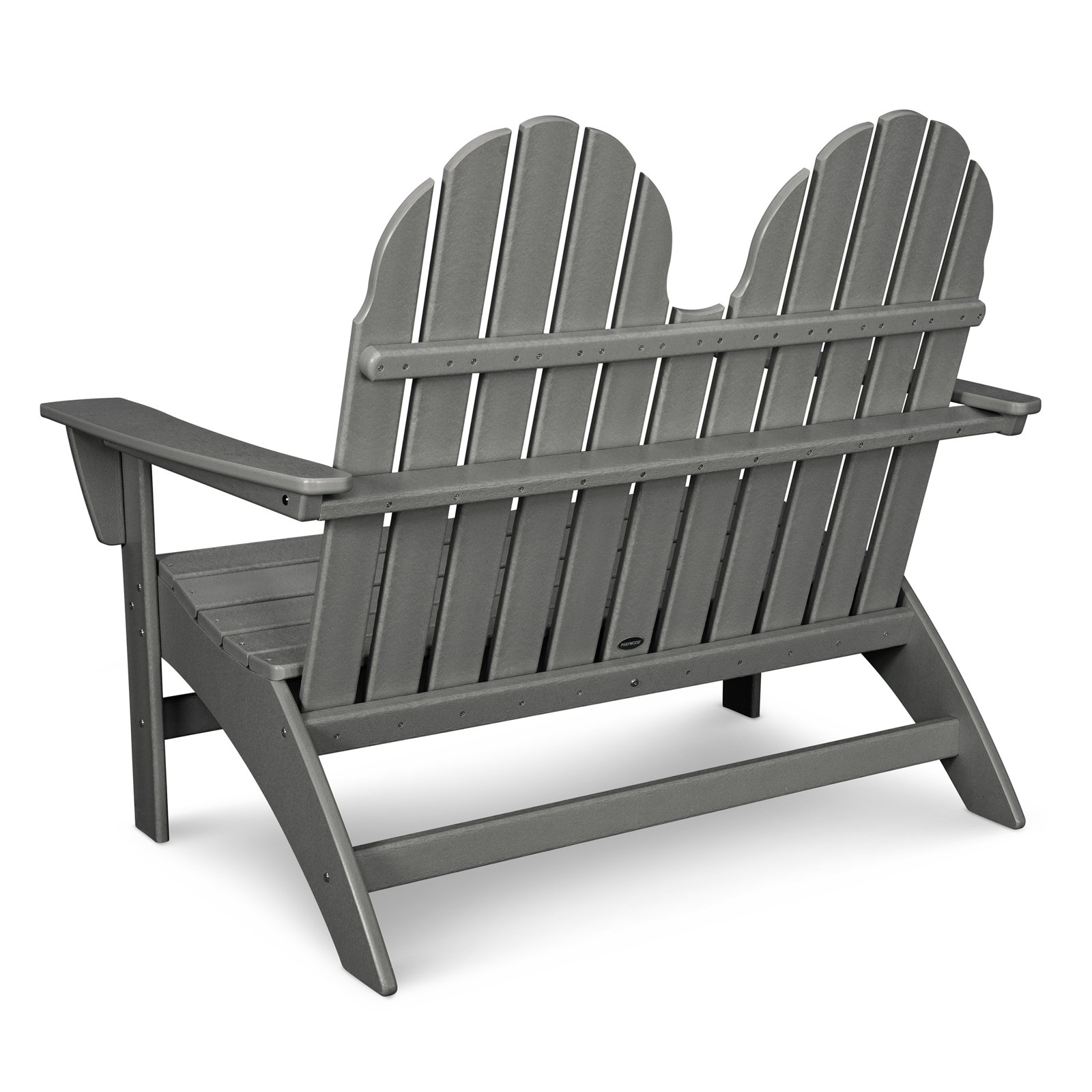 POLYWOOD® Vineyard 50" Patio Bench, SlateGray