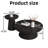 Nesting Round Coffee Table, Wood Cocktail Tables with Ash Side Table(Set of 2)-628864659