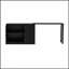 Buffet 89,7 po en bois avec table extensible, armoire de rangement multifonctionnelle pour salon, bureau, vestibule et cuisine-1435354933