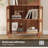 5 -Tier Storage Bookcase with 2 Doors And Adjustable Shelves-340545408