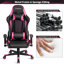 Fauteuil de massage inclinable pour jeux vidéo de course et PC-1863173498