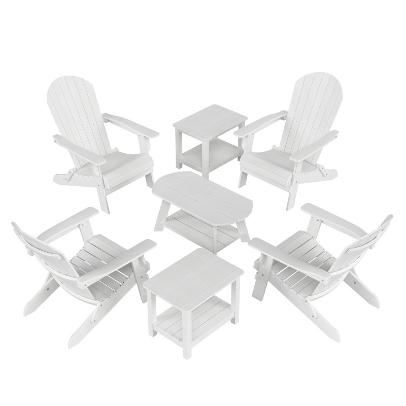 Arrlo 4 - Person Patio Conversation Set, White