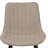 Beige Linen-cotton Dining Chairs With Metal Legs, Set Of 4