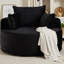 Canapé-lit simple moelleux en velours côtelé de 50 po L, sans assemblage requis Fauteuil-lit moelleux moderne avec coussin de dossier pour le salon, la chambre à coucher et le salon-859750772-859750775