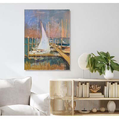 Vintage Harbor - reproduction d'art sur toile