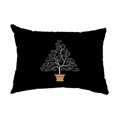 Housse de coussin rectangulaire d'extérieur Filigree Tree