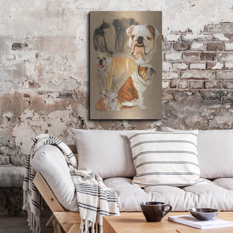 «English Bulldog» par Barbara Keith, H 36 po x l 24 po