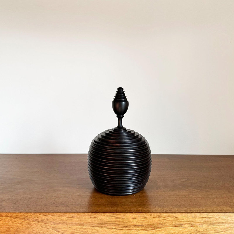 Ebony Wood Vessel - Messalo Range, 7"
