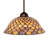 12" Wide Tiffany Fishscale Pendant