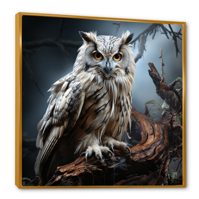 Nocturnal Owl Portrait II - Art mural hibou