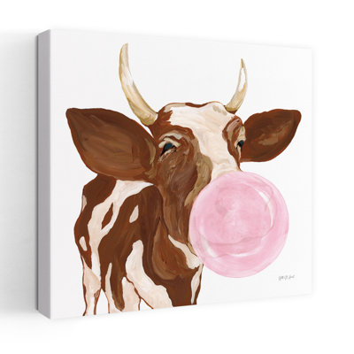 Vache Bubblegum, vache contemporaine, art animalier