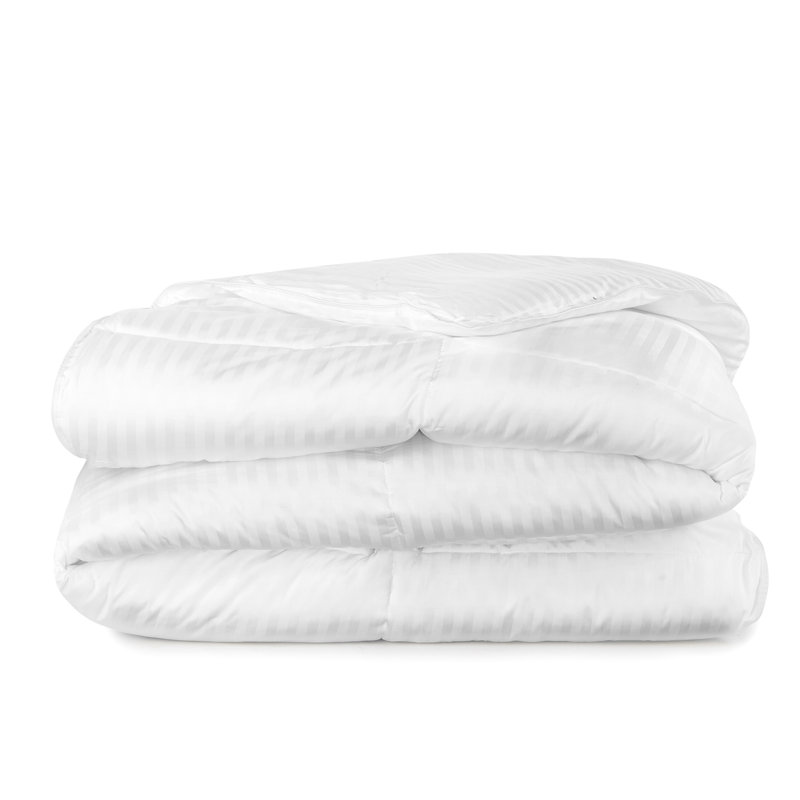 King White Cotton Reversible Down Alternative Comforter