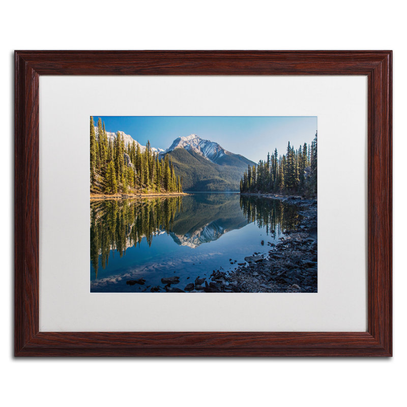 « jasper matin » par pierre leclerc,, reproduction de photo encadrée, H 16 po x l 20 po, Brun