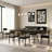 Serena Extendable Metal Base Dining Table