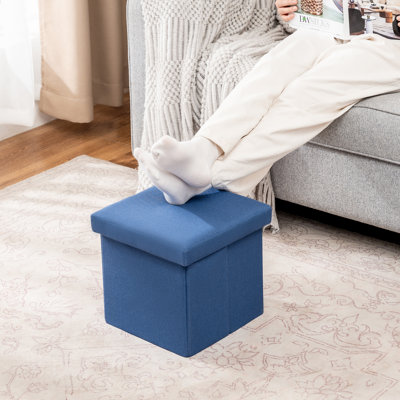Cube Storage Ottoman With Tray