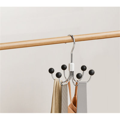 Rotating Six-Claw Hook Organizer