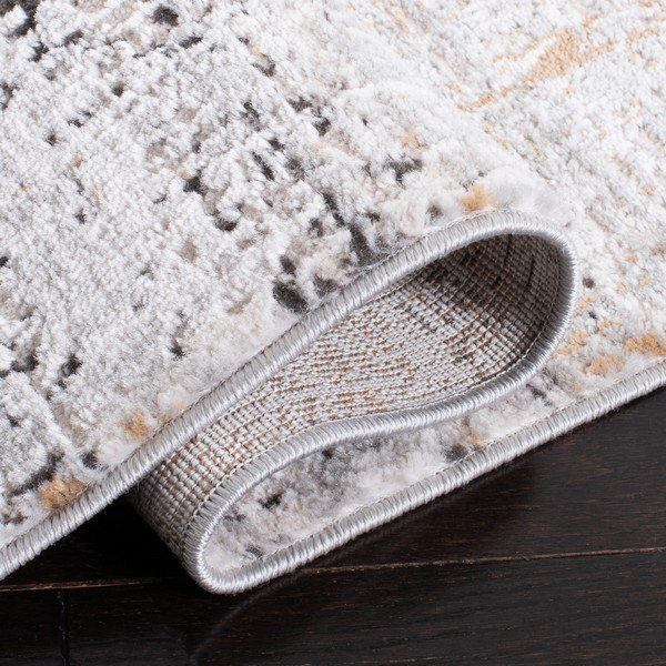 Looped/Hooked Grey Rug