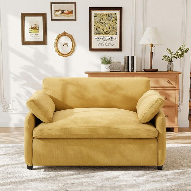 Fauteuil d'appoint 50 po, Jaune