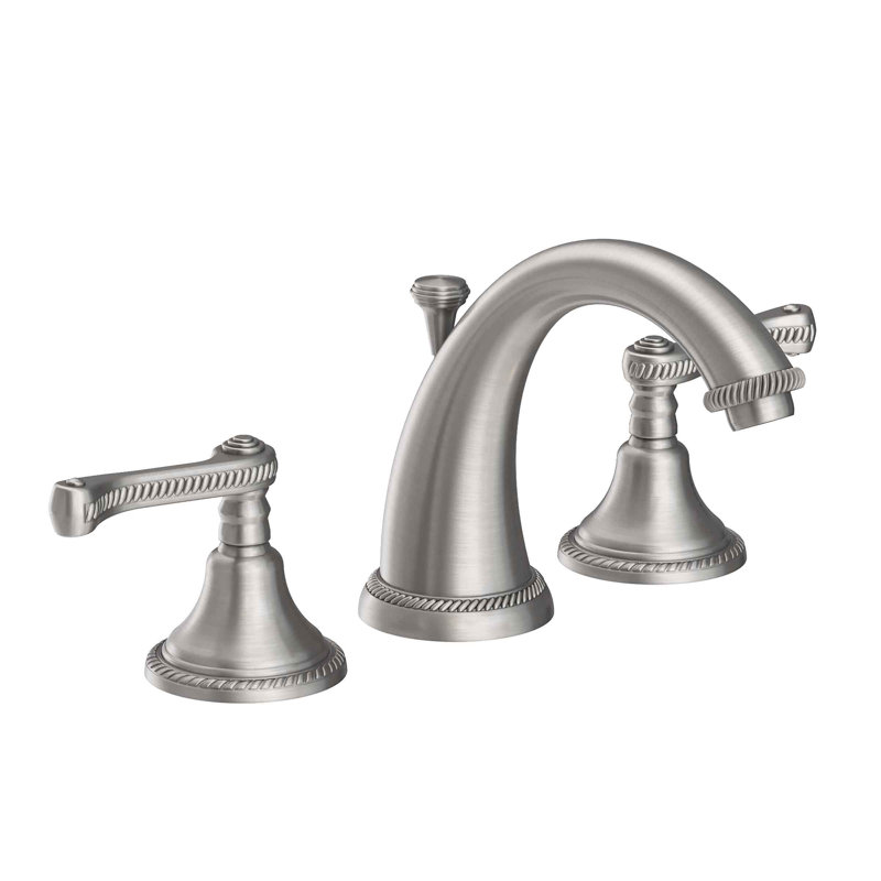 Amisa Widespread Bathroom Faucet with Drain Assembly, Stainless Steel