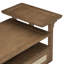 Table basse moderne avec tablette de rangement, tiroir en rotin et deux plateaux de table pour une fonctionnalité de salon améliorée-1379340995