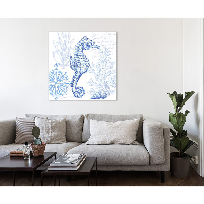 Bord de mer: «Sea Horse» - impression sur toile tendue, H 48 po x l 48 po x P 1,5 po