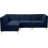 Enson Velvet L-Shaped Sectional Reversible-276259338