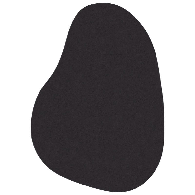Rugs Black Decorative Inlays Accent Rug, Novelty 120 x 170 cm, Polyester