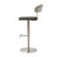 Bihter Swivel Upholstered Adjustable Height Counter Stool with Metal Frame-1908344598