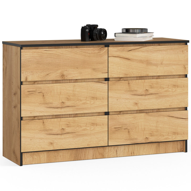 Boniface 6 -Drawer Console, 77cm H x 120cm W x 40cm D