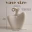 Vase blanc moderne et minimaliste pour le salon