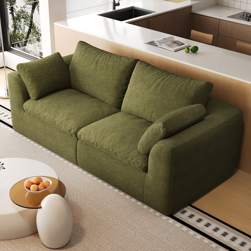 Upholstered 78.8 " Linen Sofa