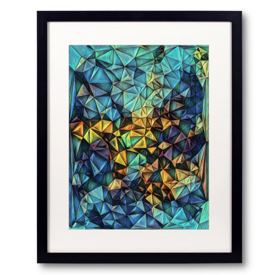 Polygon Study: VanGoghesque Multiplied Print by Tanna Gx