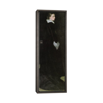 Arrangement en noir, n ° 2, portrait de madame Louis Huth, reproduction d'art sur toile encadrée