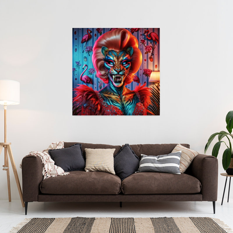 Art contemporain, art contemporain surréel, H 36 po x l 36 po