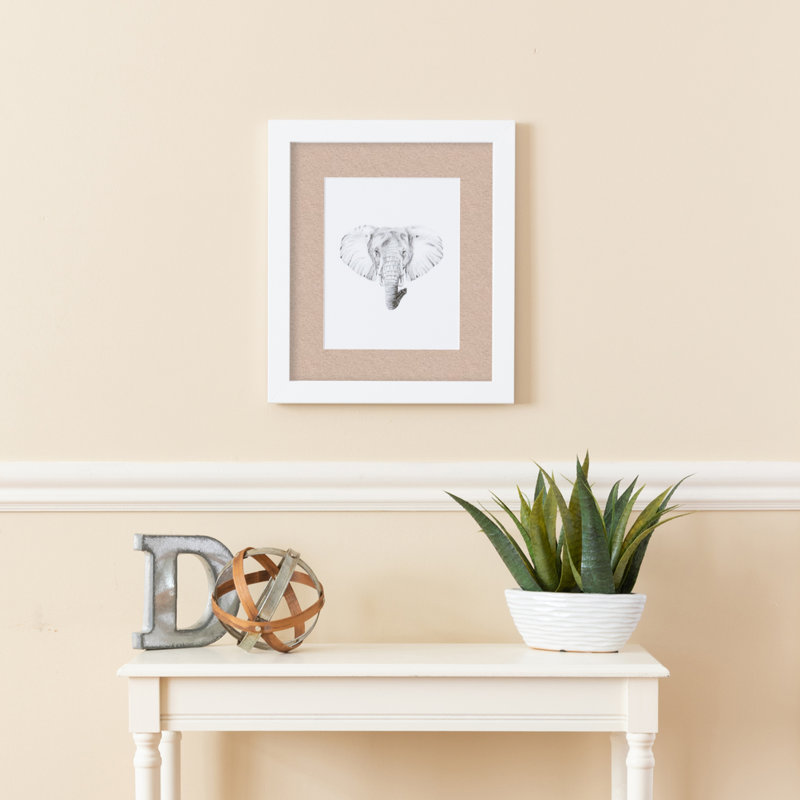 Cadre pour photo simple blanc mat 10 "x 20", Gris / beige