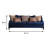 91.4" W Transitional Sofa, Navy-1638780489