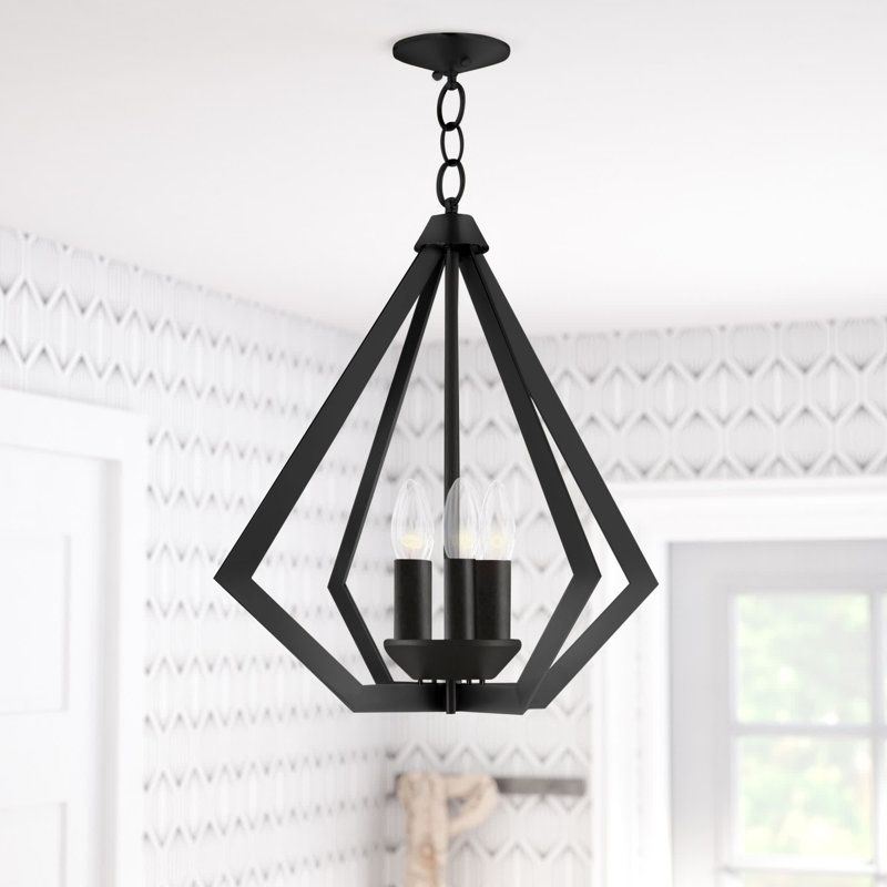 Lustre géométrique unique à 5 lumières Buckeys, Bronze