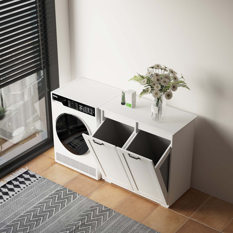 Laundry Cabinet ,With 2 Removable Liner Bags