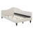 L-Shaped Linen Daybed, With Solid Wood Legs-1024657892-1024657897