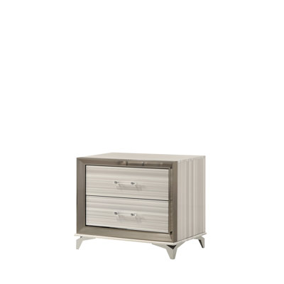 Table de chevet 2 tiroirs Bayron