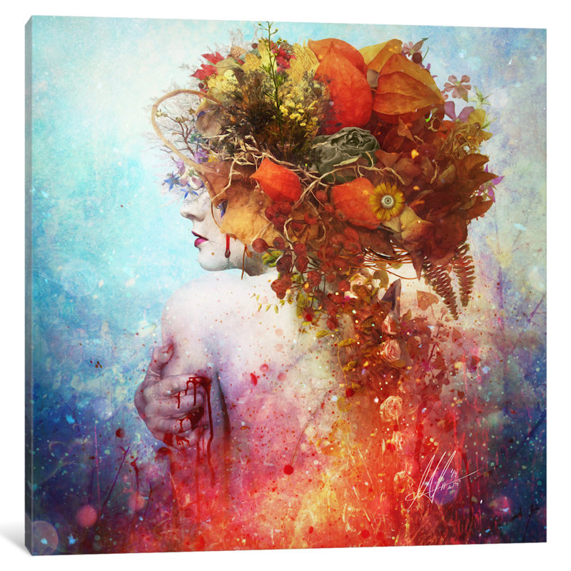 «Compassion», impression sur toile, H 18 po x l 18 po x p 1,5 po, Pas de tapis, Toile tendue