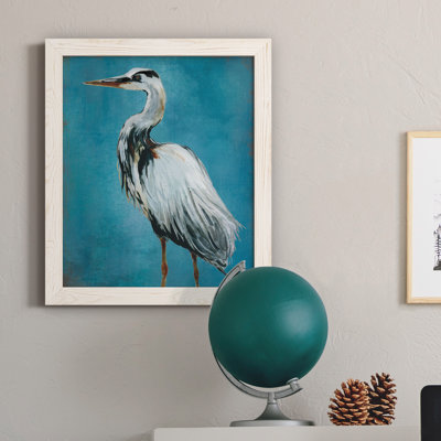 Great Blue Heron II - peinture sur toile encadrée
