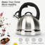 Creative Home 3 Quarts Stainless Steel Whistling Stovetop Tea Kettle
