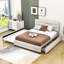 Grand lit plateforme tapissier avec deux tiroirs et un lit gigogne simple  