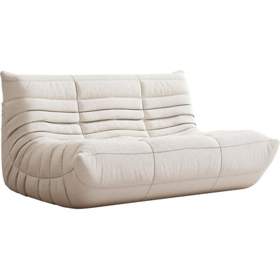 Fireside 3 Seater Couch, Modern Teddy Velet Fabric Bean Bag Chair, Premium Sofas Couch, Corner Floor Sofa, Lazy Chairs Sofa for Living Room/Bedroom/Sa by Trule