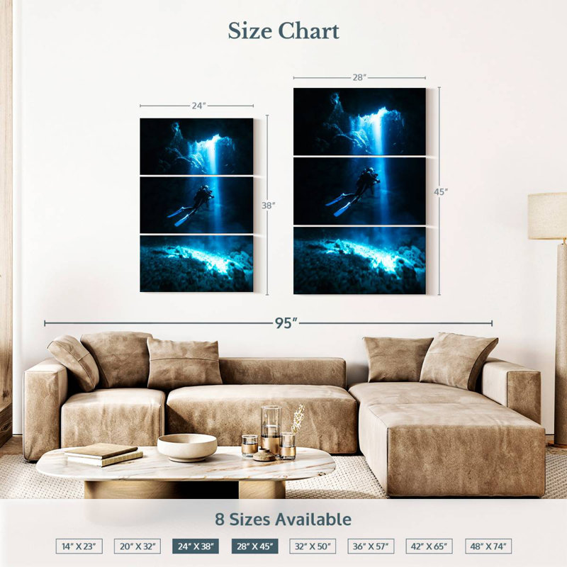 Sireci Scuba, 38" H x 24" W